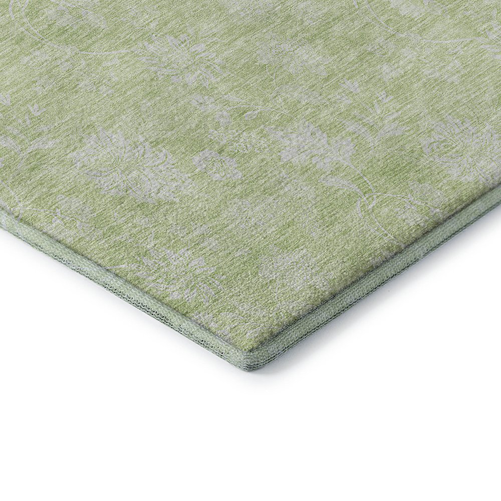 Premium Machine Washable Mayfield AMF681 Aloe 3' x 5' Rug. Picture 3