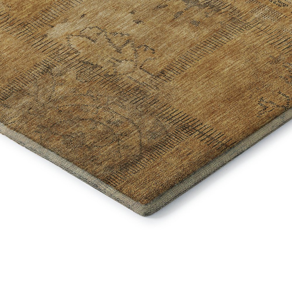 Premium Machine Washable Mayfield AMF685 Copper 3' x 5' Rug. Picture 3
