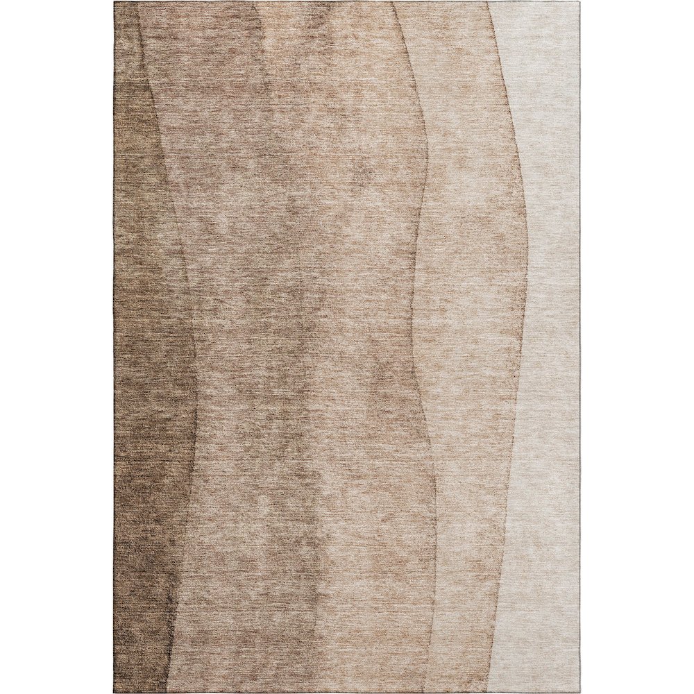 Premium Machine Washable Mayfield AMF690 Brown 8' x 10' Rug. Picture 1