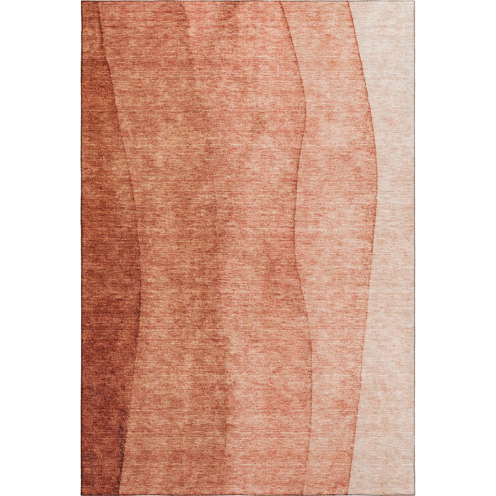 Premium Machine Washable Mayfield AMF690 Paprika 8' x 10' Rug. Picture 1