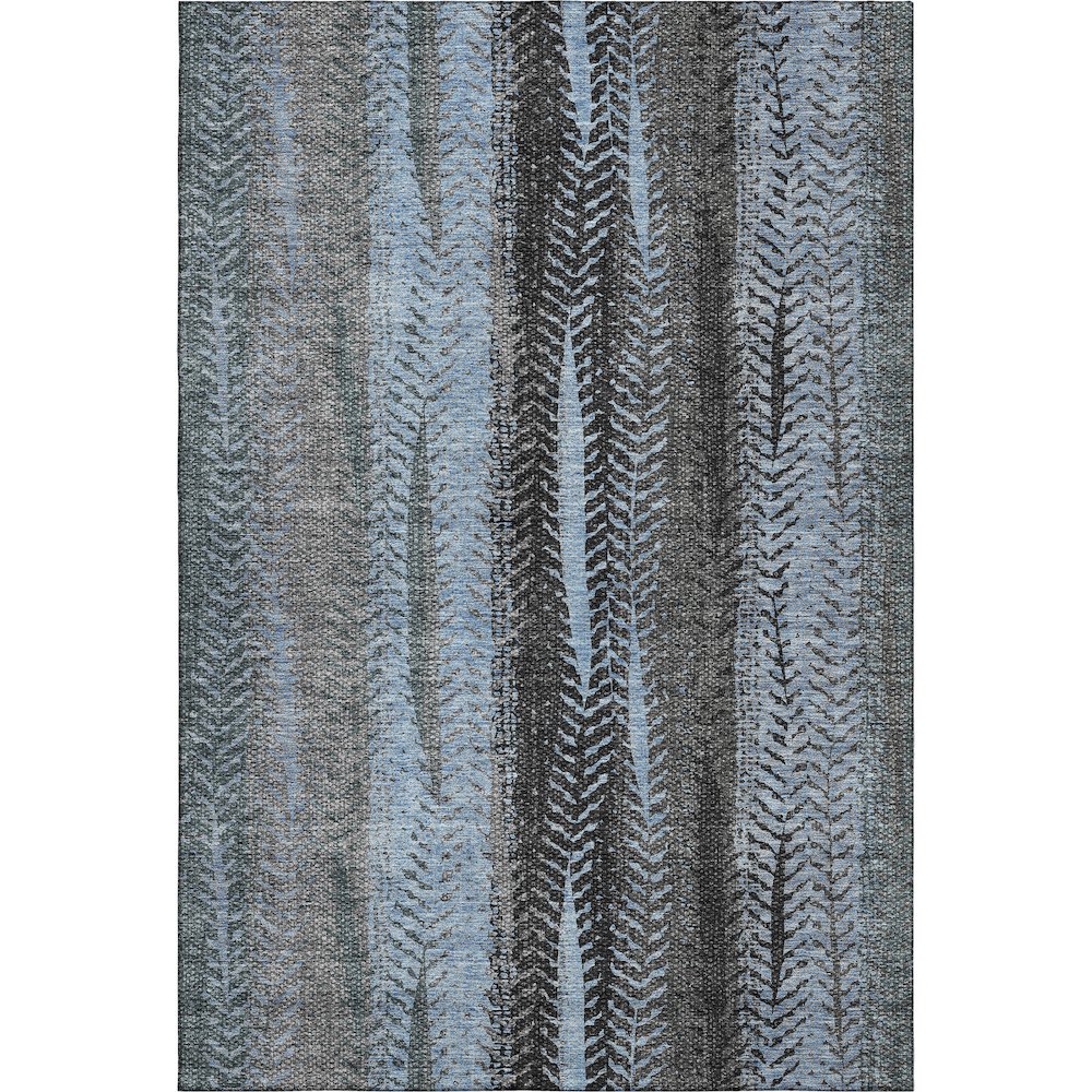 Premium Machine Washable Mayfield AMF693 Blue 8' x 10' Rug. Picture 1