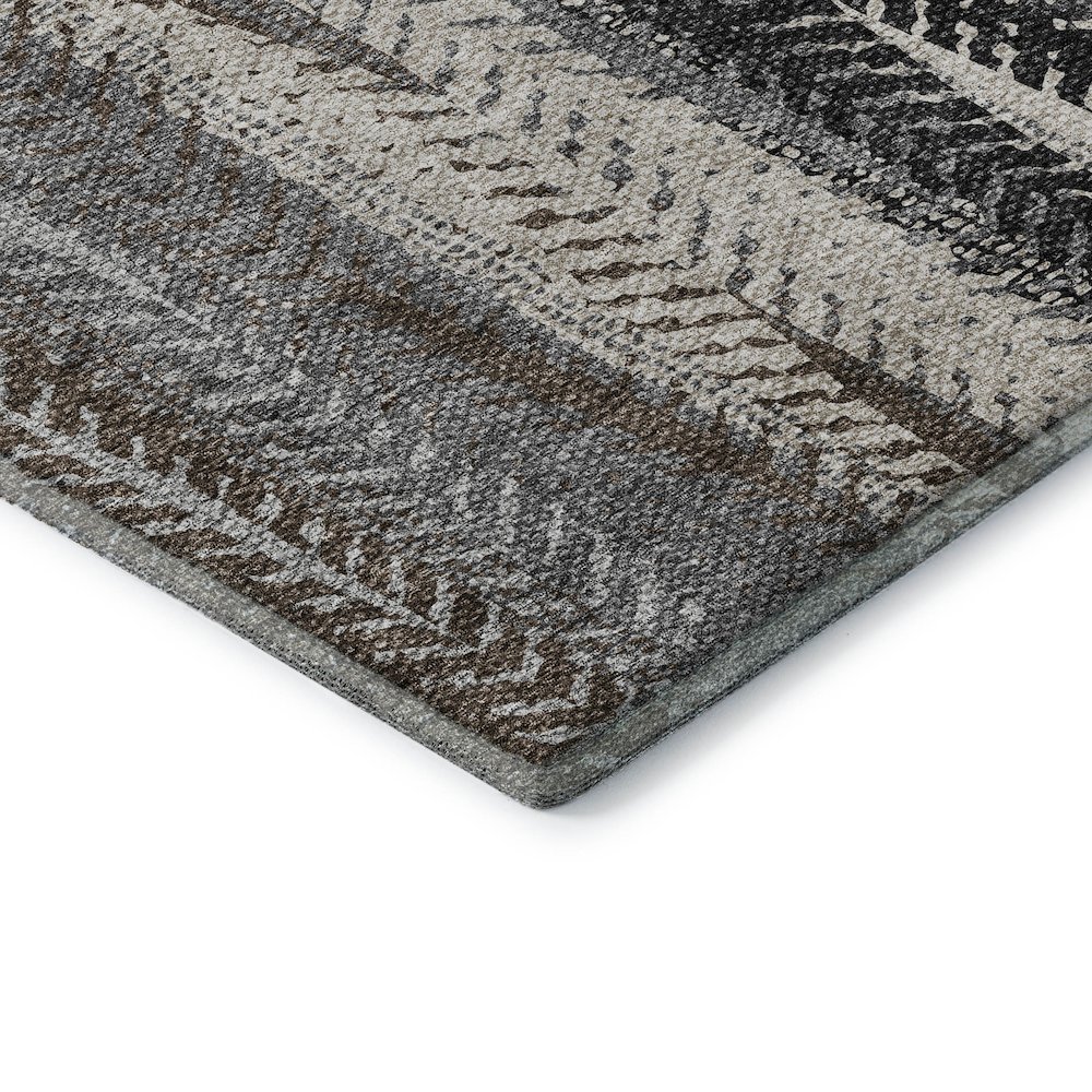 Premium Machine Washable Mayfield AMF693 Brown 3' x 5' Rug. Picture 3