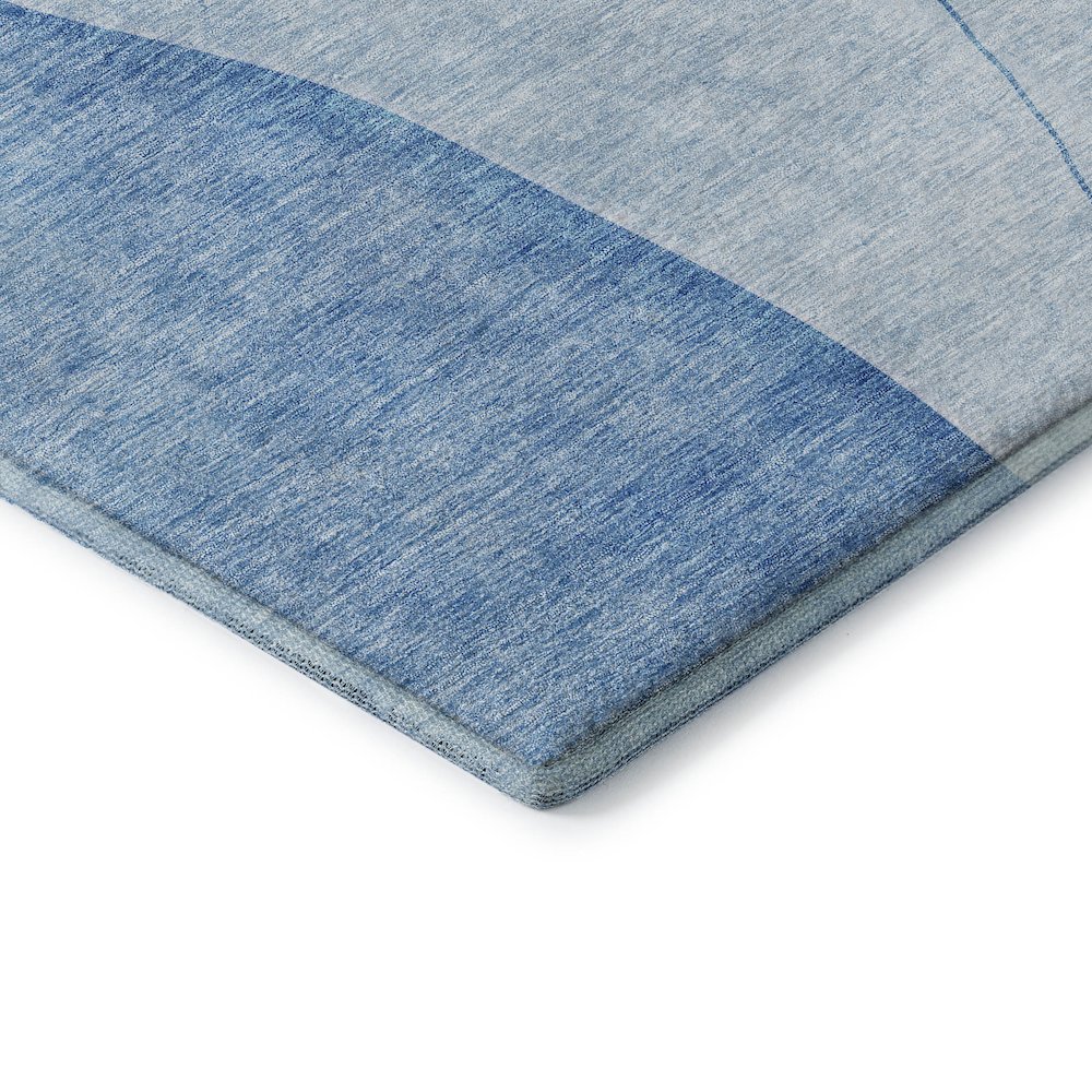 Premium Machine Washable Mayfield AMF696 Blue 3' x 5' Rug. Picture 3