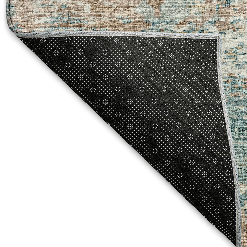 Premium Machine Washable Mayfield  Teal 3' x 5' Rug. Picture 2