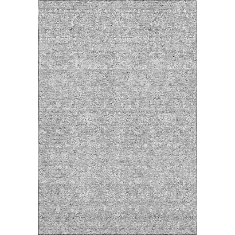 Premium Machine Washable Mayfield AMF703 Gray 8' x 10' Rug. Picture 1