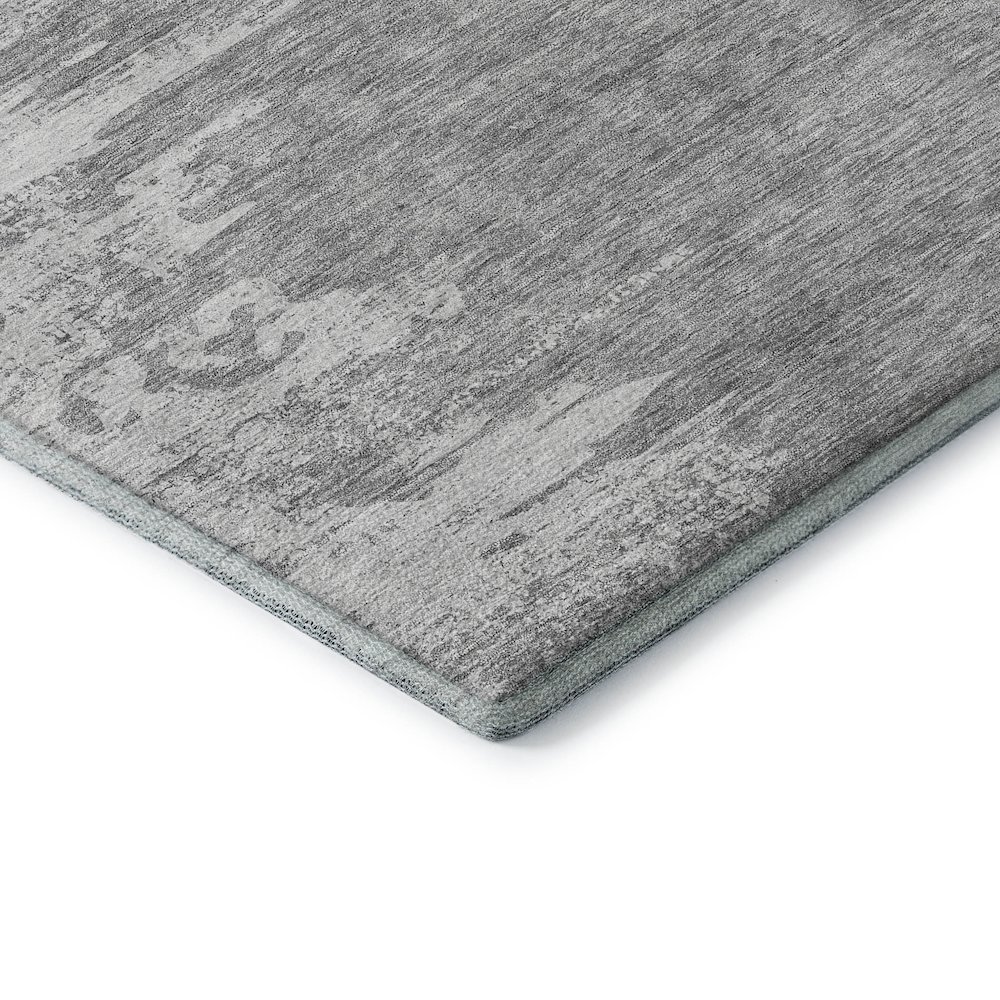 Premium Machine Washable Mayfield AMF705 Silver 3' x 5' Rug. Picture 3
