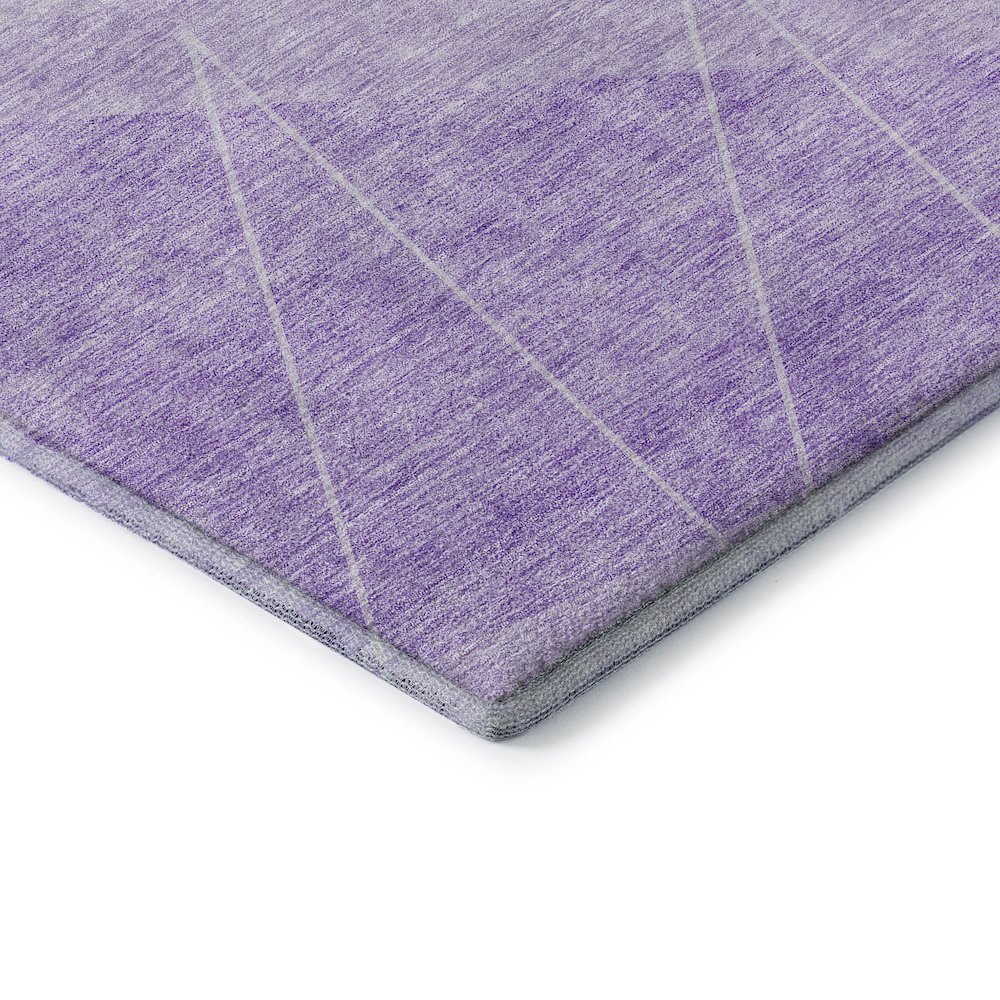 Premium Machine Washable Mayfield AMF706 Lavender 3' x 5' Rug. Picture 3