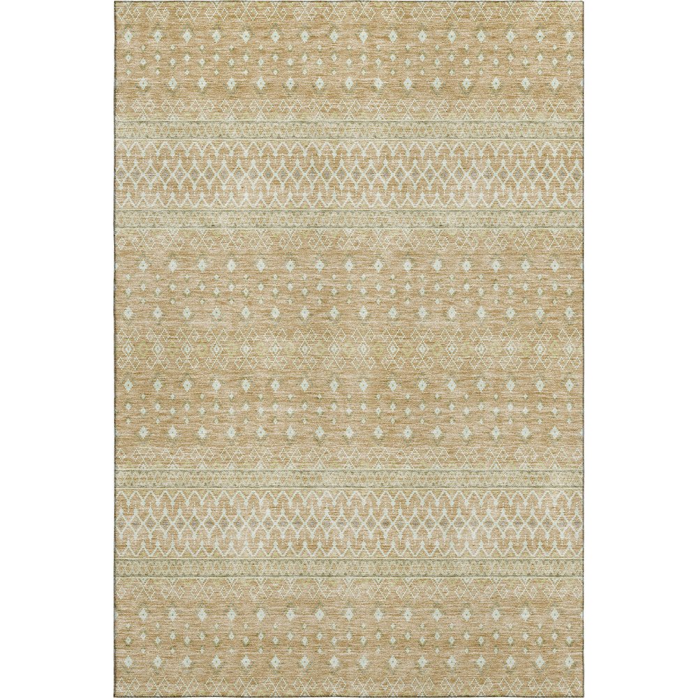 Premium Machine Washable Mayfield AMF709 Copper 8' x 10' Rug. Picture 1