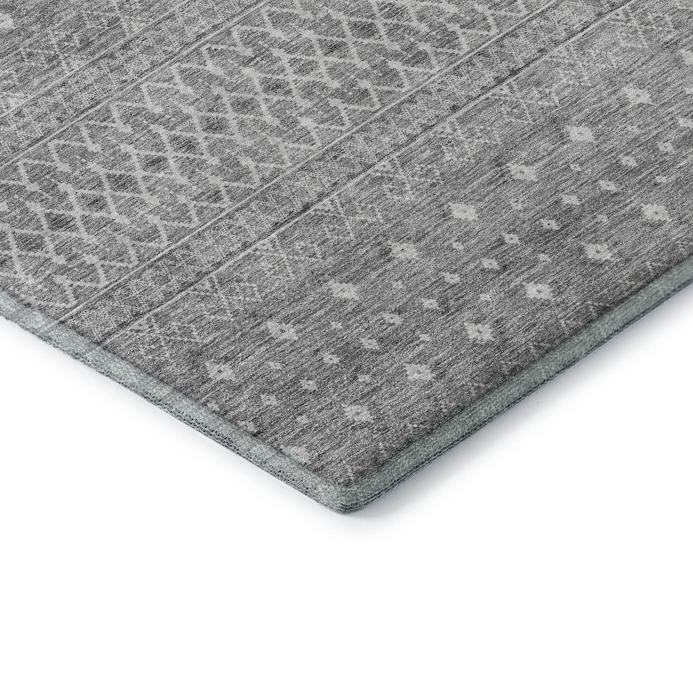 Premium Machine Washable Mayfield AMF709 Silver 3' x 5' Rug. Picture 3
