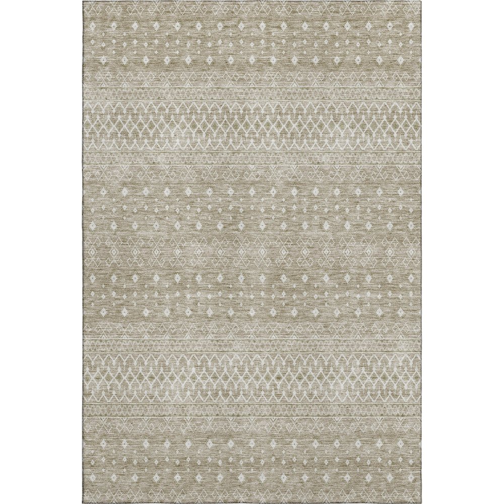 Premium Machine Washable Mayfield AMF709 Taupe 8' x 10' Rug. Picture 1