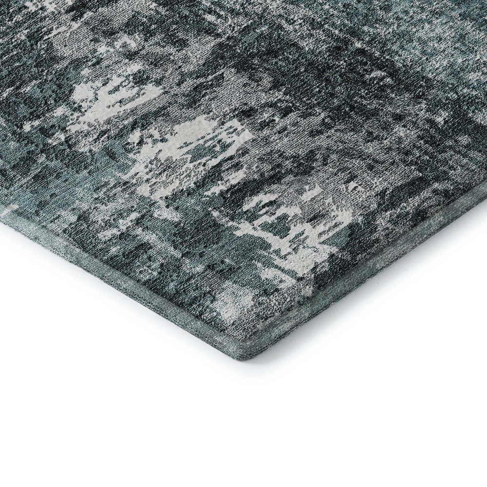 Premium Machine Washable Mayfield AMF718 Teal 3' x 5' Rug. Picture 3