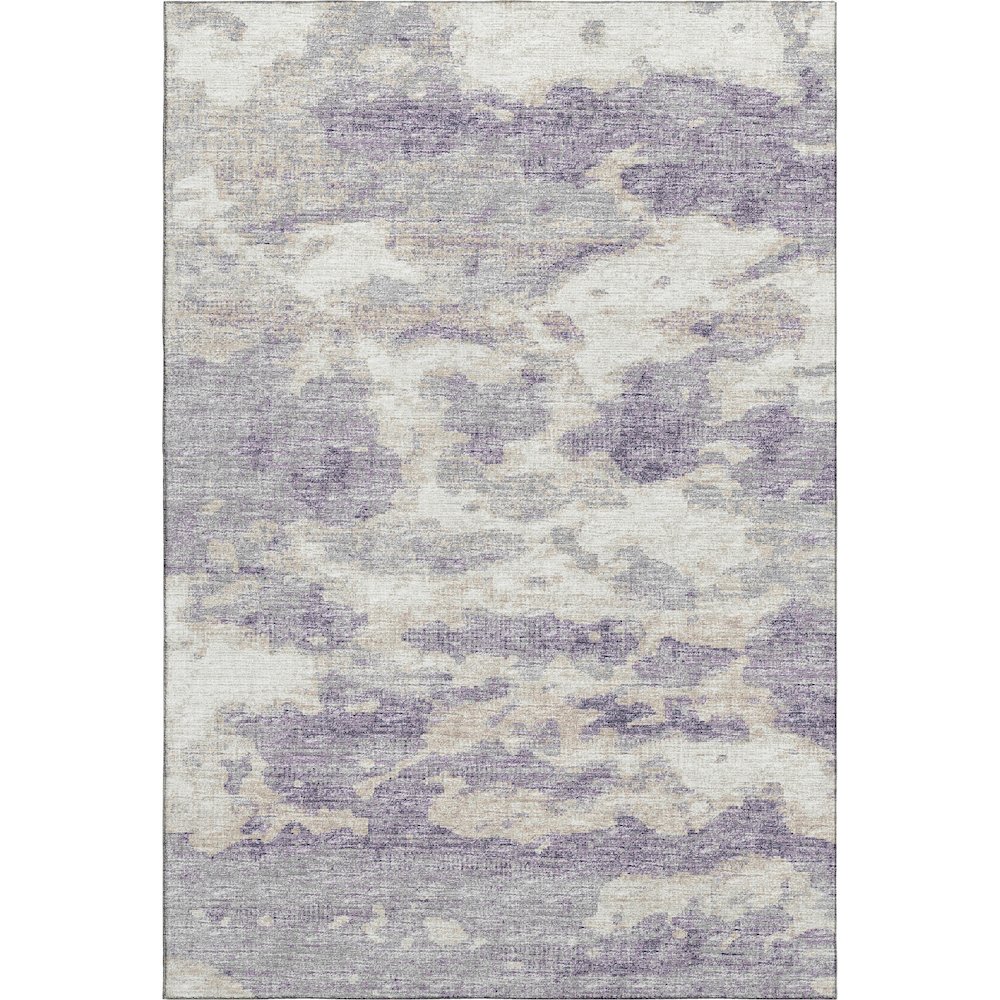 Premium Machine Washable Mayfield  Purple 8' x 10' Rug. Picture 1