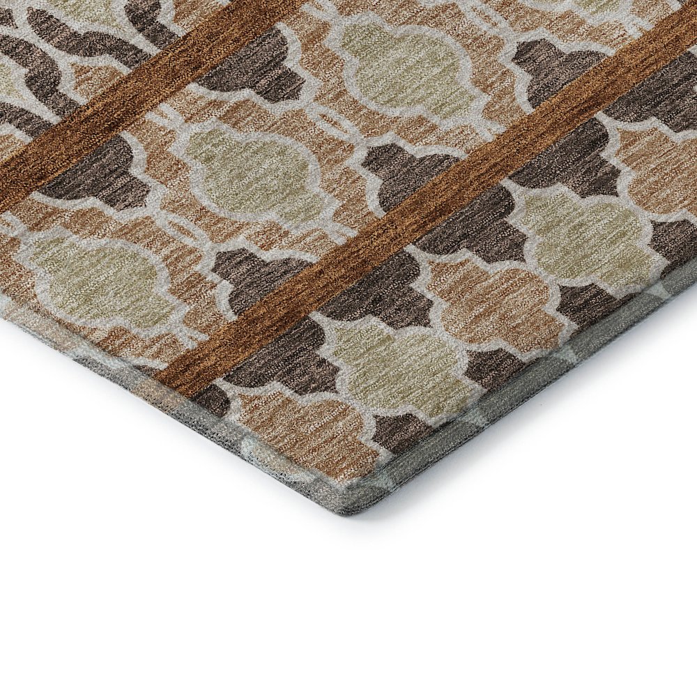Premium Machine Washable Mayfield AMF726 Chocolate 3' x 5' Rug. Picture 3