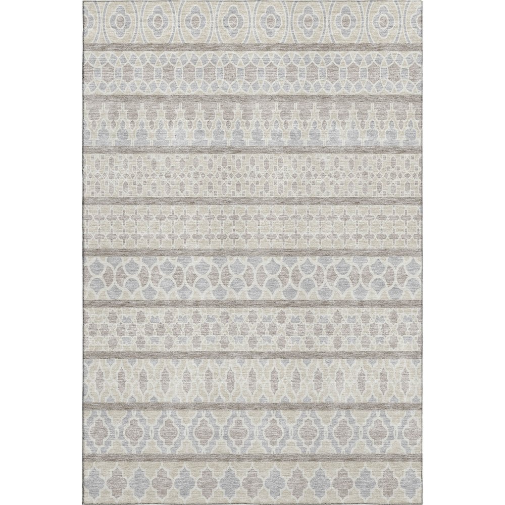 Premium Machine Washable Mayfield AMF726 Ivory 8' x 10' Rug. Picture 1