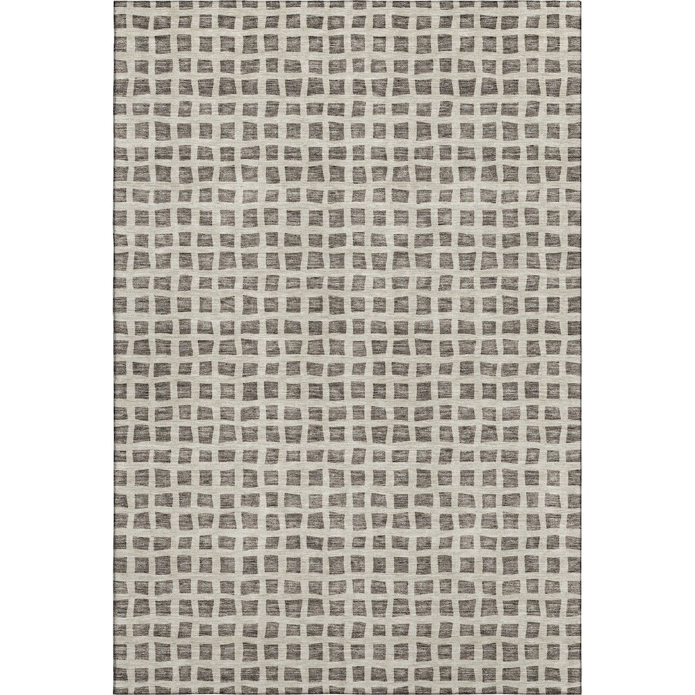 Premium Machine Washable Mayfield AMF727 Brown 8' x 10' Rug. Picture 1