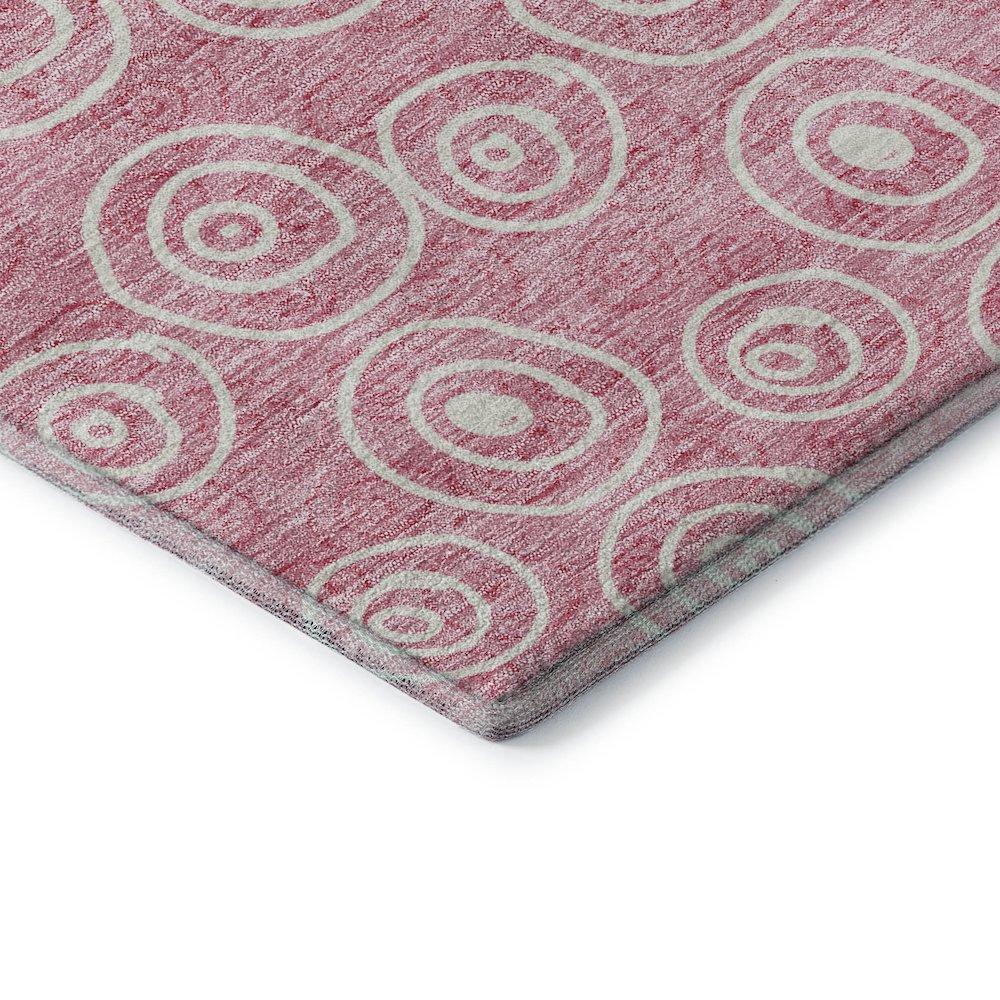 Premium Machine Washable Mayfield AMF728 Pink 3' x 5' Rug. Picture 3