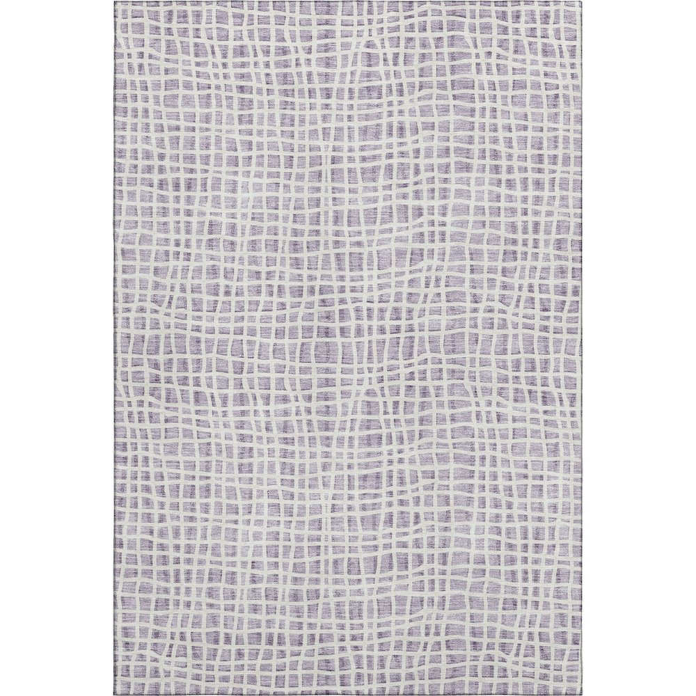 Premium Machine Washable Mayfield AMF729 Lilac 8' x 10' Rug. Picture 1