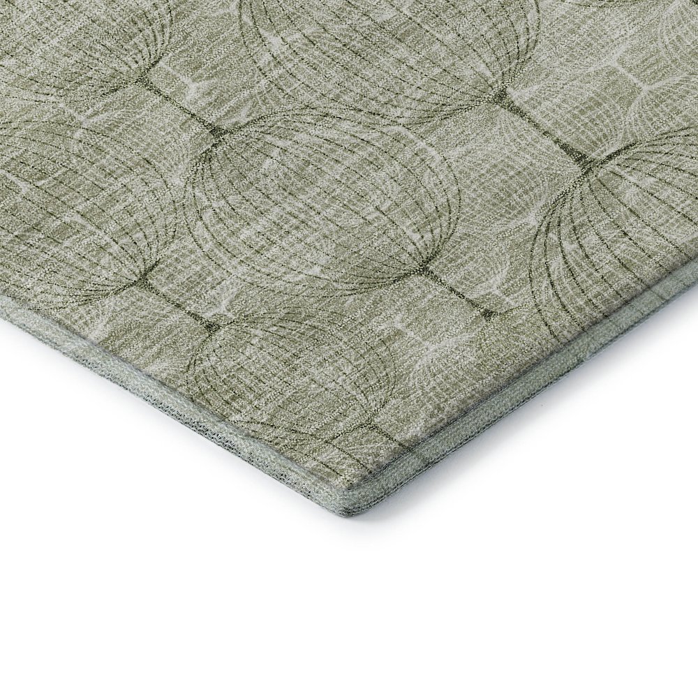 Premium Machine Washable Mayfield AMF732 Aloe 3' x 5' Rug. Picture 3