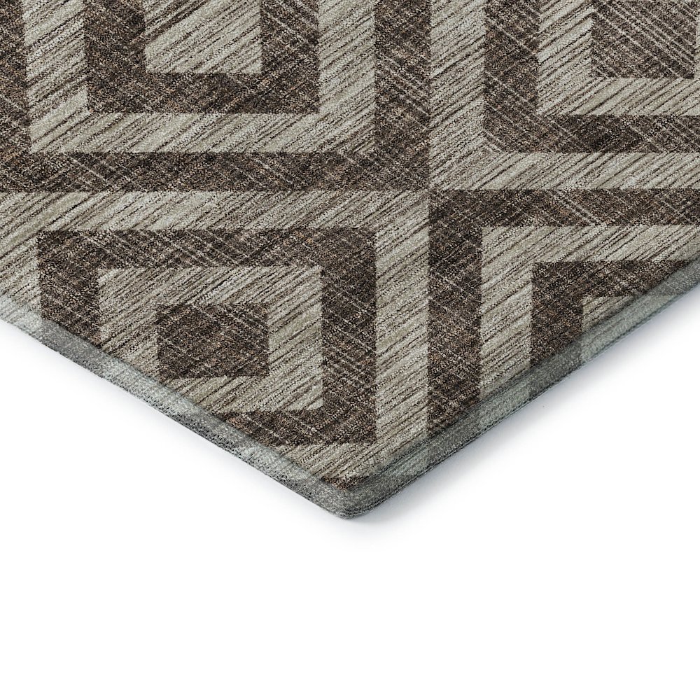 Premium Machine Washable Mayfield AMF733 Brown 3' x 5' Rug. Picture 3