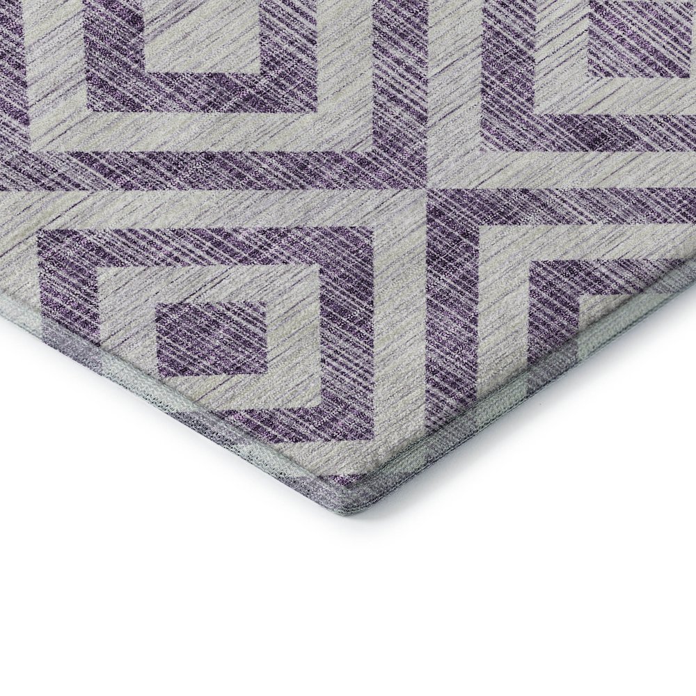 Premium Machine Washable Mayfield AMF733 Purple 3' x 5' Rug. Picture 3