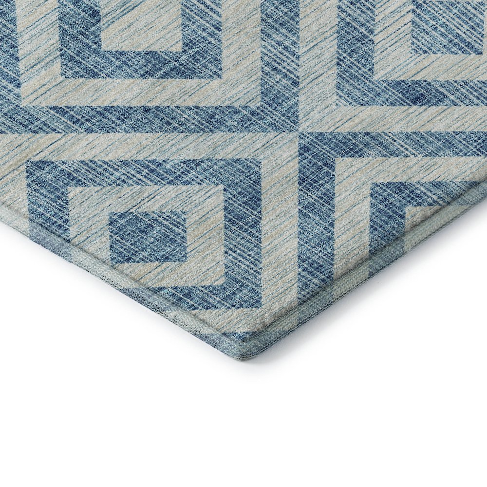 Premium Machine Washable Mayfield AMF733 Teal 3' x 5' Rug. Picture 3