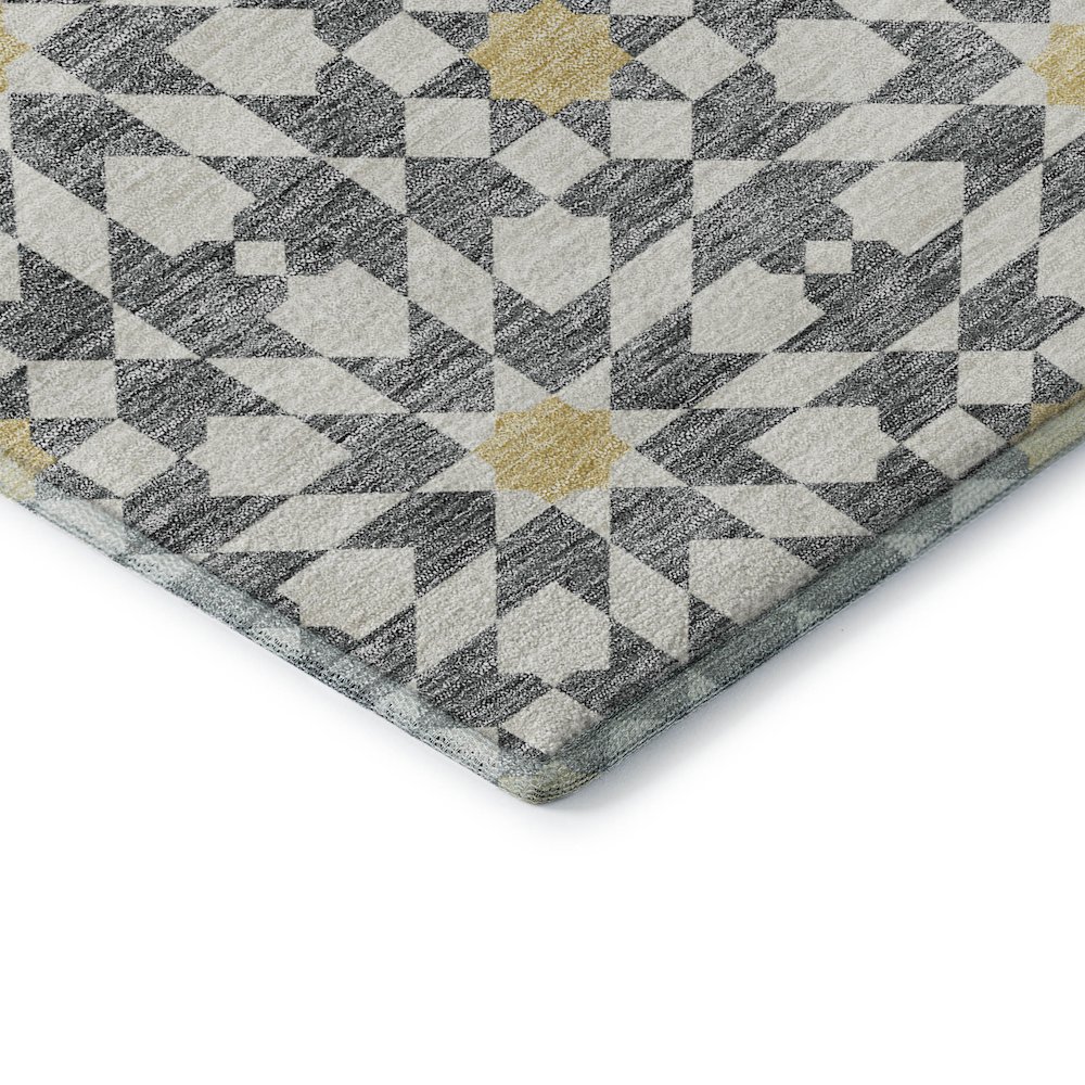 Premium Machine Washable Mayfield AMF734 Gray 3' x 5' Rug. Picture 3