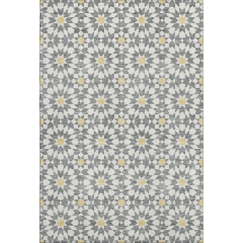 Premium Machine Washable Mayfield AMF734 Gray 8' x 10' Rug. Picture 1