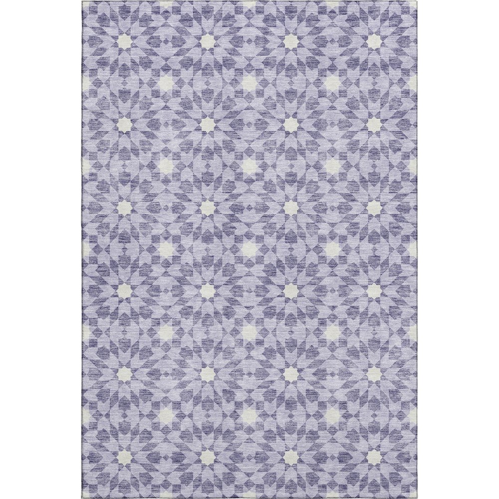 Premium Machine Washable Mayfield AMF734 Lilac 8' x 10' Rug. Picture 1