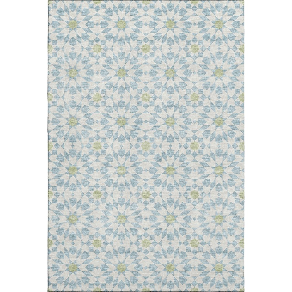 Premium Machine Washable Mayfield AMF734 Sky 8' x 10' Rug. Picture 1