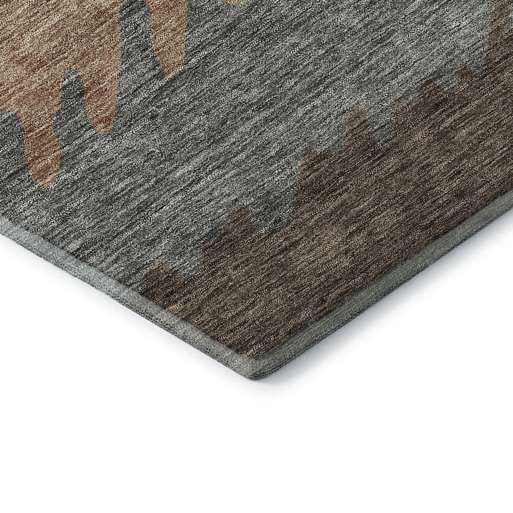 Premium Machine Washable Mayfield AMF736 Chocolate 3' x 5' Rug. Picture 3