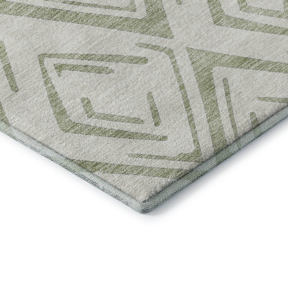 Premium Machine Washable Mayfield AMF737 Aloe 3' x 5' Rug. Picture 3