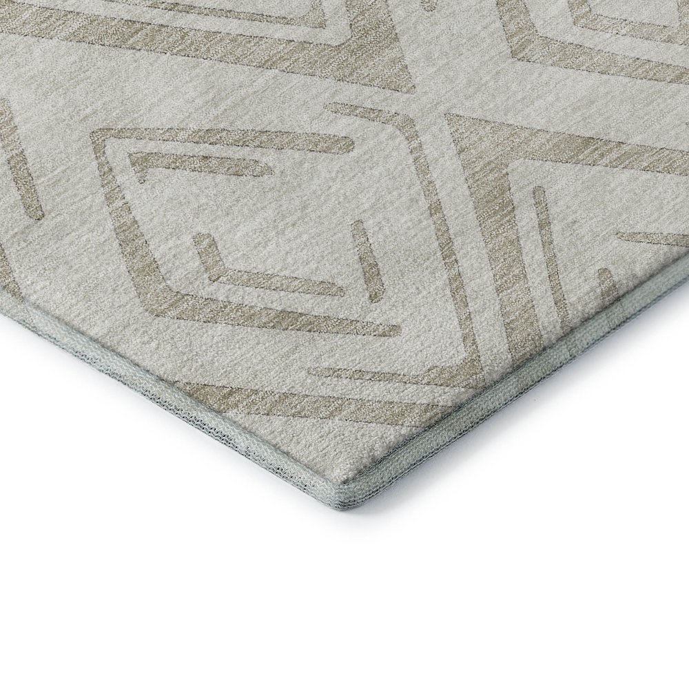 Premium Machine Washable Mayfield AMF737 Beige 3' x 5' Rug. Picture 3