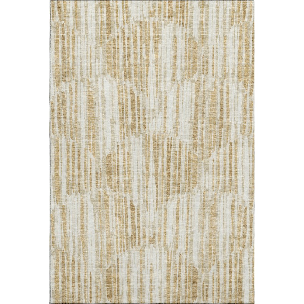 Premium Machine Washable Mayfield AMF739 Gold 8' x 10' Rug. Picture 1