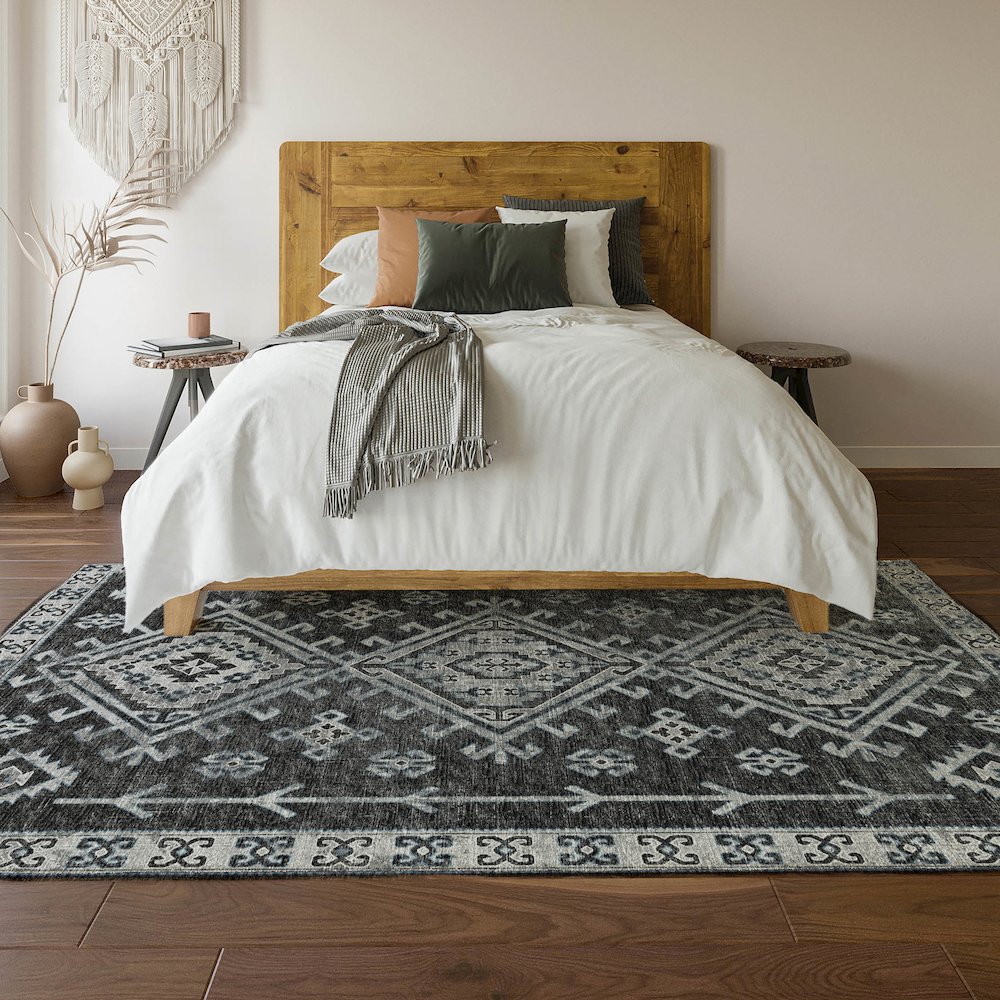 Premium Machine Washable Mayfield  Shadow 8' x 10' Rug. Picture 6