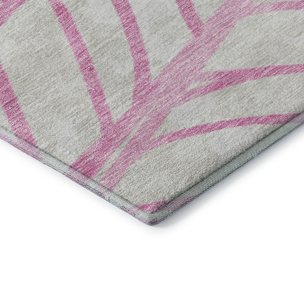 Premium Machine Washable Mayfield AMF741 Pink 3' x 5' Rug. Picture 3