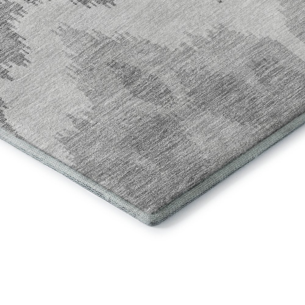 Premium Machine Washable Mayfield AMF743 Silver 3' x 5' Rug. Picture 3