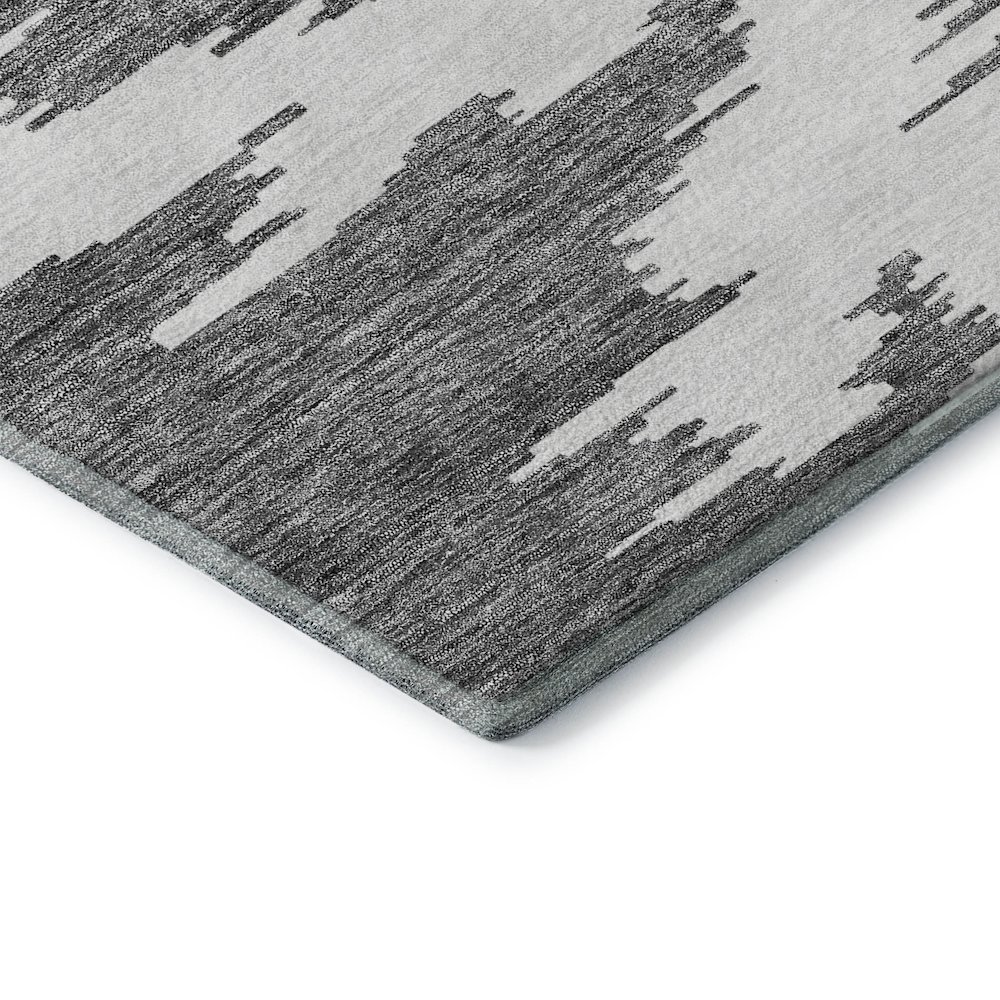 Premium Machine Washable Mayfield AMF746 Black 3' x 5' Rug. Picture 3