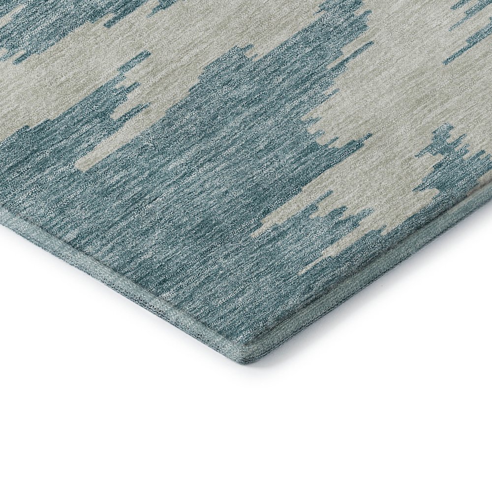 Premium Machine Washable Mayfield AMF746 Teal 3' x 5' Rug. Picture 3