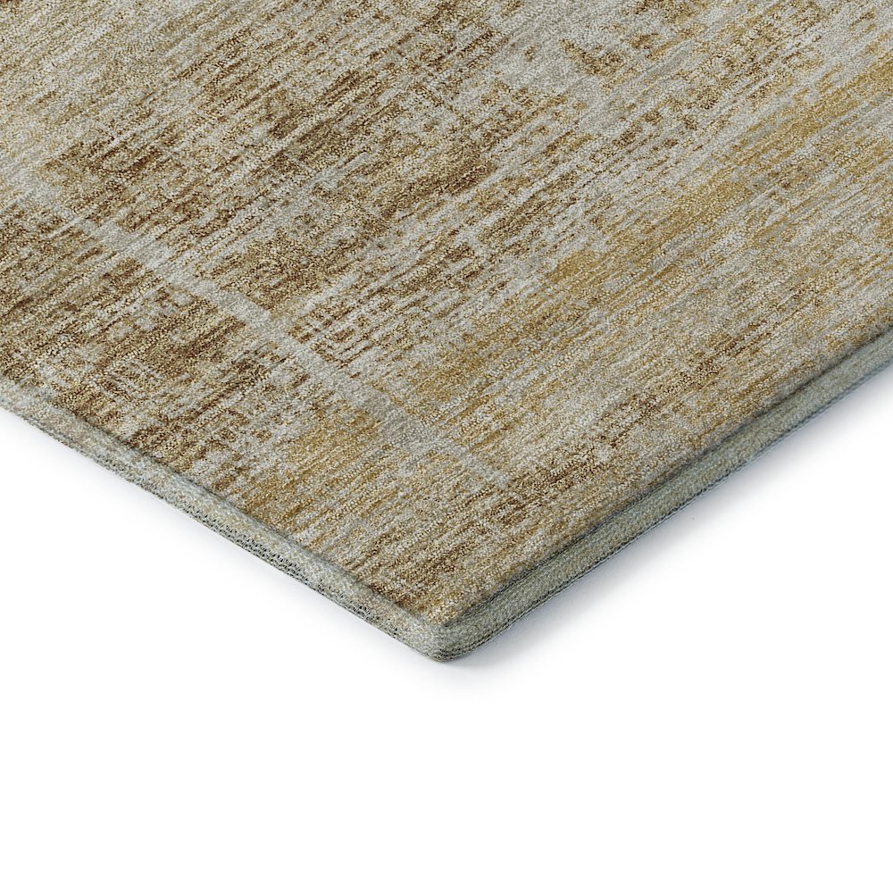 Premium Machine Washable Mayfield AMF747 Gold 3' x 5' Rug. Picture 3