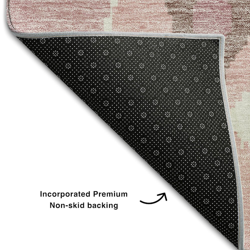 Premium Machine Washable Mayfield AMF748 Blush 3' x 5' Rug. Picture 2