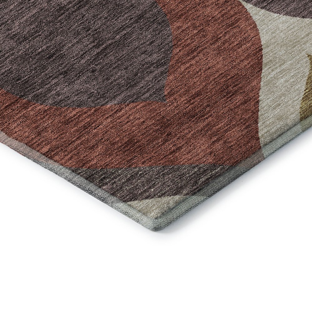 Premium Machine Washable Mayfield AMF749 Brown 3' x 5' Rug. Picture 3