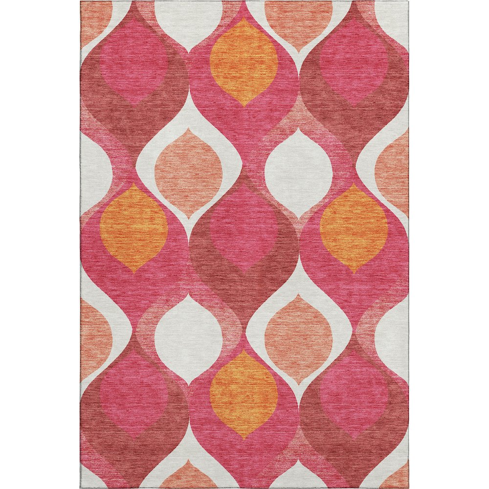 Premium Machine Washable Mayfield AMF749 Pink 8' x 10' Rug. Picture 1