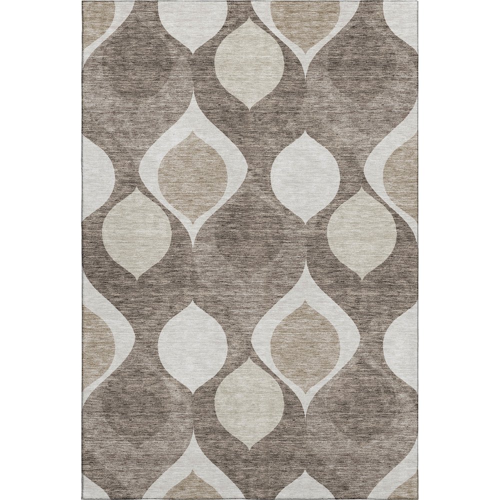 Premium Machine Washable Mayfield AMF749 Taupe 8' x 10' Rug. Picture 1