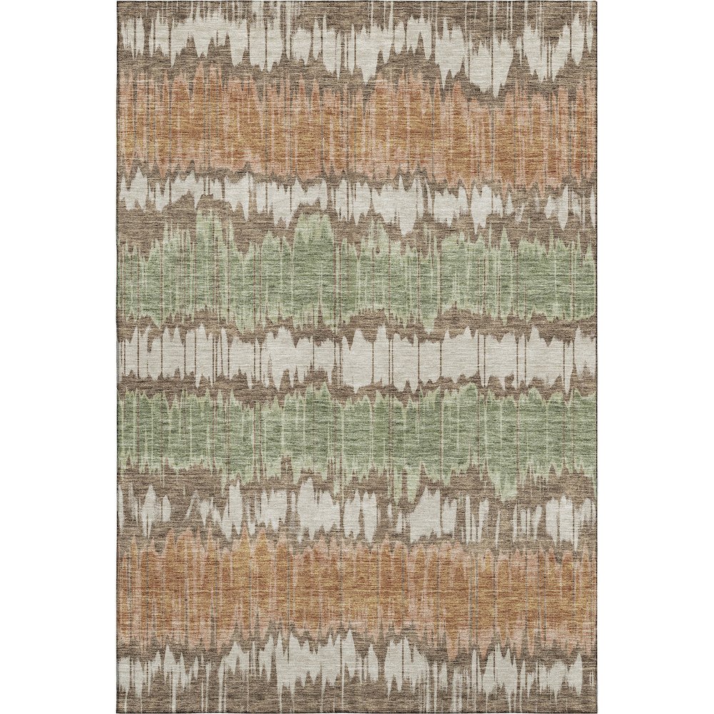 Premium Machine Washable Mayfield AMF755 Chocolate 8' x 10' Rug. Picture 1