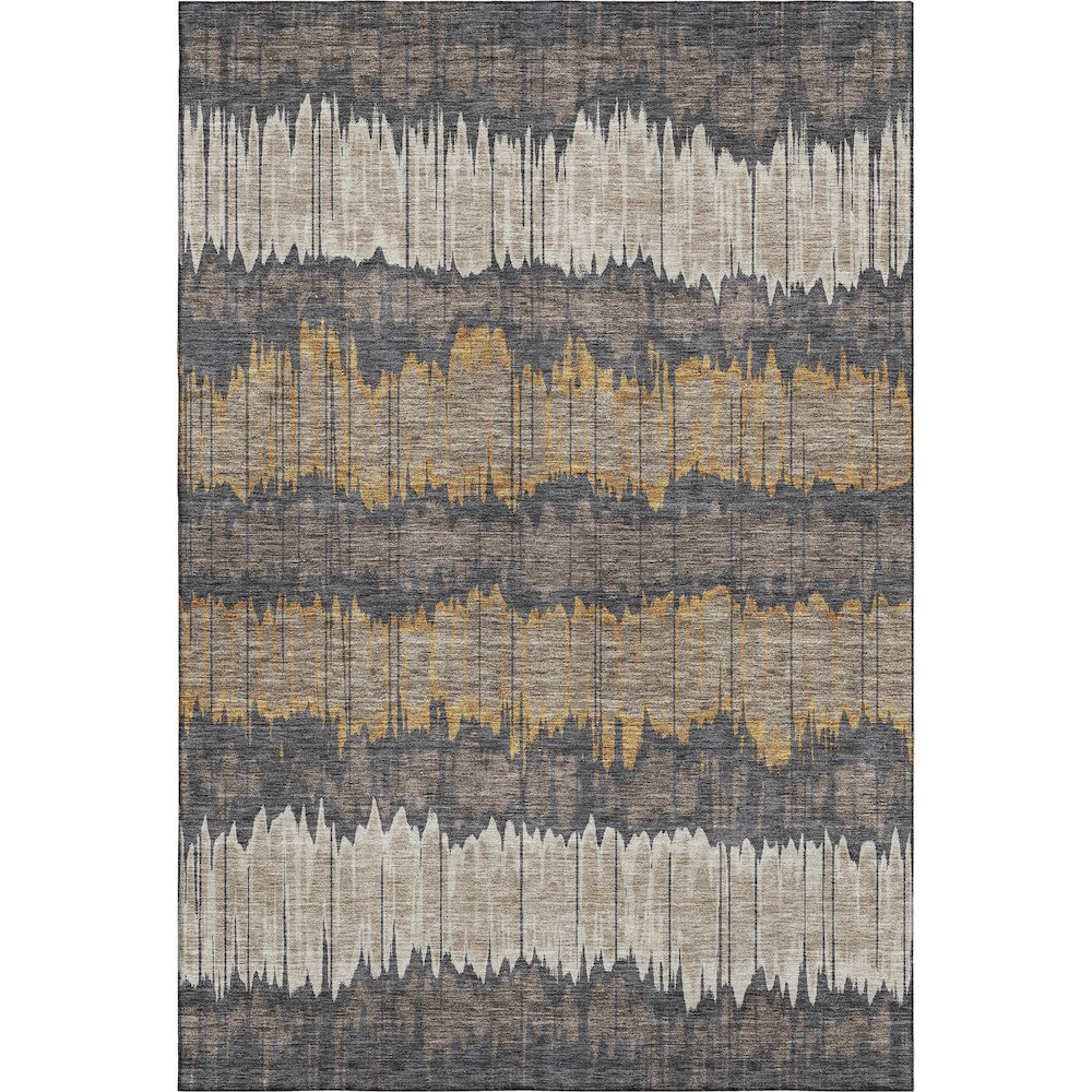 Premium Machine Washable Mayfield AMF755 Fudge 8' x 10' Rug. Picture 1