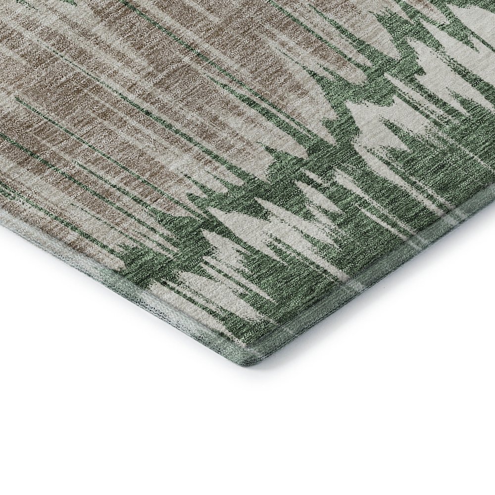 Premium Machine Washable Mayfield AMF755 Green 3' x 5' Rug. Picture 3