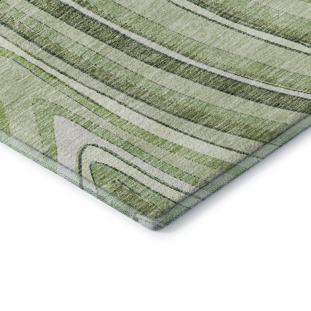 Premium Machine Washable Mayfield AMF756 Aloe 3' x 5' Rug. Picture 3