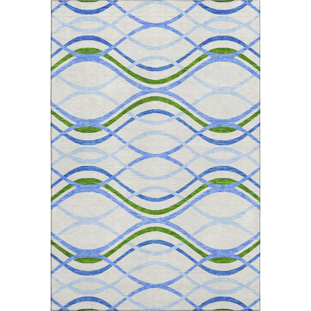 Premium Machine Washable Mayfield AMF757 Sky 8' x 10' Rug. Picture 1
