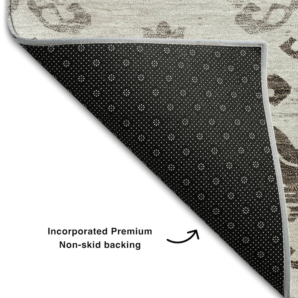 Premium Machine Washable Mayfield AMF759 Chocolate 3' x 5' Rug. Picture 2