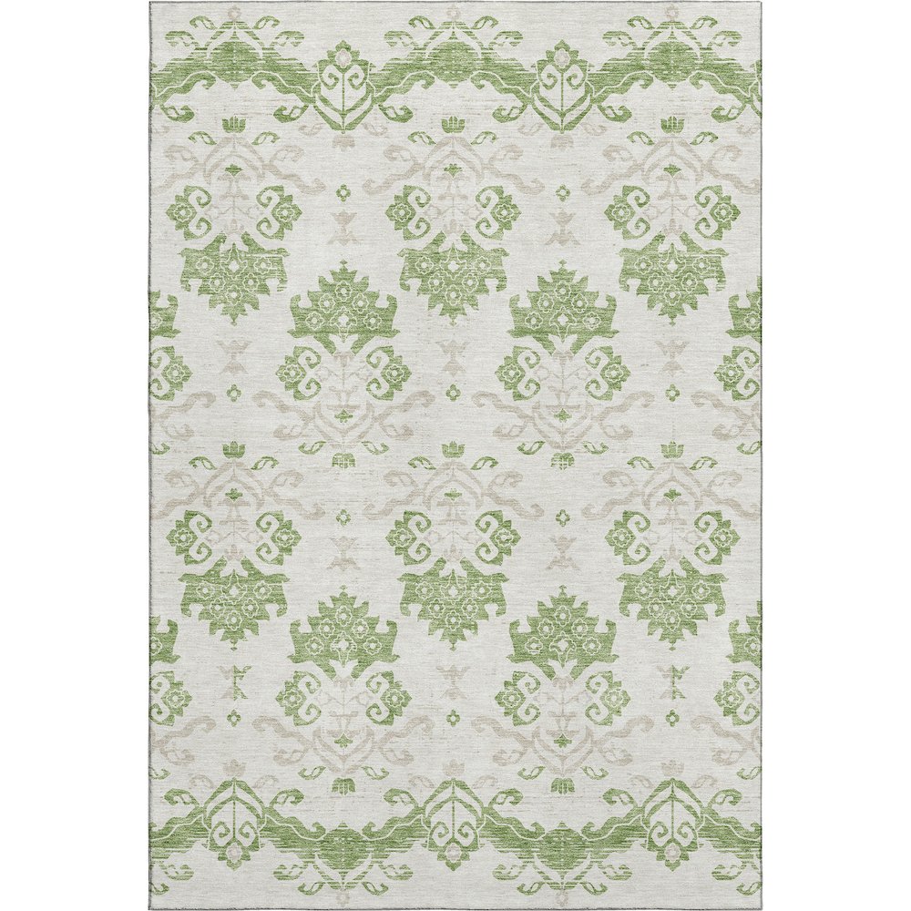 Premium Machine Washable Mayfield AMF759 Green 8' x 10' Rug. Picture 1
